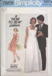 7869 77 PULLOVER SUN DRESS 2 LENGTHS PATTERN 10, 12, 14
